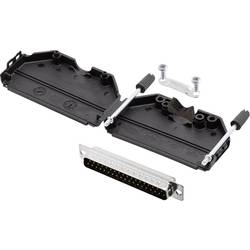 encitech DPPK37-BK-DBP-K 6355-0001-04 sada D-SUB kolíkové lišty 180 ° Pólů: 37 pájecí kalíšek 1 sada