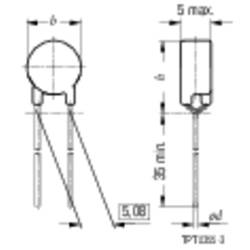 PTC termistor 15 Ω TDK B59860-C120-A70 1 ks