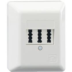 Rutenbeck TAE 3x6NFN Ap rw zásuvka telefonu na omítku bílá