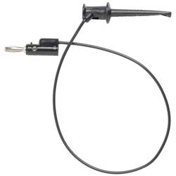 Pomona Electronics 3782-24-0 měřicí kabel lamelová zástrčka 4 mm krokosvorka 0.60 m černá 1 ks