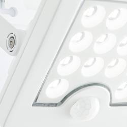 Brilliant Luton G40420/05 venkovní solární nástěnné osvětlení s PIR senzorem LED pevně vestavěné LED 4 W bílá