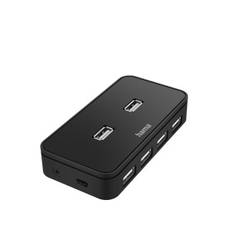 Hama 00200123 USB Hub 7 portů USB-A USB 2.0 480 MBit/s černá