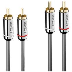 LINDY 35346 RCA audio kabel [2x cinch zástrčka - 2x cinch zástrčka] 2 m antracitová