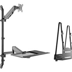 Digitus DA-90372 1násobné držák na zeď pro monitor 43,2 cm (17) - 81,3 cm (32) černá nastavitelná výška, nakláněcí, naklápěcí, naklápěcí + nakláněcí, otočný,