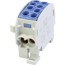HoraeTec 080210-1-3 odbočovací svorka hlavního vedení mosaz, PA šedobílá (RAL 7035), zářivá modrá 1pólový 125 A 690 V Typ vodiče = N
