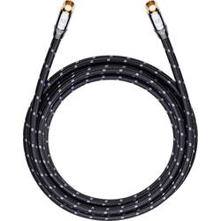 antény, SAT kabel [1x F zástrčka - 1x F zástrčka] 125 dB pozlacené kontakty, opletený černá, šedá Oehlbach XXL® Transmission Ultra