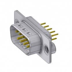 Deltron Connectors DTS09 PY/2 M85UN D-SUB zástrčka 180 ° Pólů: 9 pájené, piny 1 ks