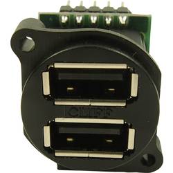 Dvojitá USB zásuvka v XLR provedení zásuvka, vestavná vertikální CP30090 XLR-USB2x2 CP30090 Cliff Množství: 1 ks