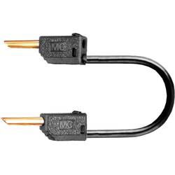Stäubli LK2-F 60cm sw měřicí kabel lamelová zástrčka 2 mm lamelová zástrčka 2 mm 0.60 m černá 1 ks
