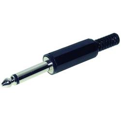 TRU COMPONENTS 1559773 jack konektor 6.35 mm zástrčka, rovná Pólů: 2 mono černá 1 ks