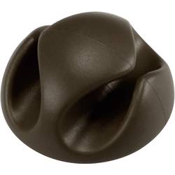 TRU COMPONENTS držák kabelu samolepicí 558356 Průměr kabelového svazku (rozsah) 8 mm (max) hnědá 1 ks