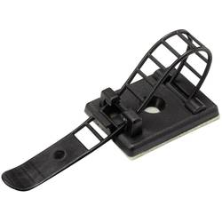 TRU COMPONENTS WCT-85 úchytka samolepicí, šroubovací 1206771 Průměr kabelového svazku (rozsah) 22 mm (max) s upevňovací páskou černá 1 ks