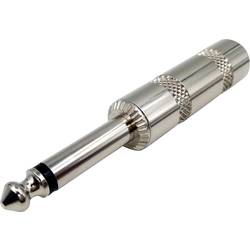 TRU COMPONENTS 1409063 jack konektor 6.35 mm zástrčka, rovná Pólů: 2 mono stříbrná 1 ks
