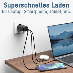Ansmann Home Charger HC365PD USB nabíječka, 1x USB A , 2x USB-C®, 65 W, Dodávka energie, černá