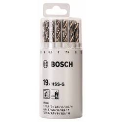 Bosch Accessories 2607018361 HSS sada spirálových vrtáku do kovu, 19dílná, broušený, DIN 338, válcová stopka, 1 sada
