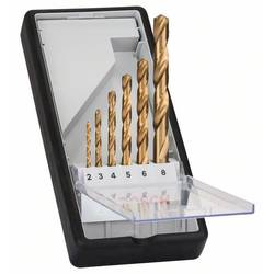 Bosch Accessories 2607010530 HSS sada spirálových vrtáku do kovu, 6dílná, TiN, DIN 338, válcová stopka, 1 sada