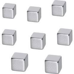 Sigel neodymový magnet B3101 (š x v x h) 10 x 10 x 10 mm krychle stříbrná 8 ks B3101