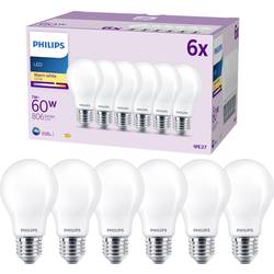 Philips LED 9290012430 LED Energetická třída (EEK2021) E (A - G) E27 klasická žárovka 7 W = 60 W teplá bílá (Ø x d) 50 mm x 106 mm 6 ks
