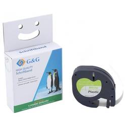 páska do štítkovače G&G BM-D-G-91221 kompatibilní náhradní DYMO 91221 Barva pásky: bílá Barva písma: černá 12 mm 4 m