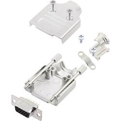 encitech MHDM-09-HDS15-K 6355-0059-11 sada D-SUB zásuvková lišta 180 ° Pólů: 15 pájecí kalíšek 1 sada