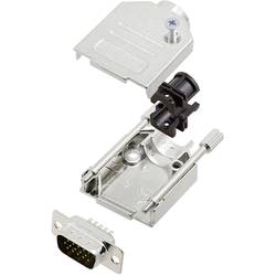 TRU COMPONENTS TCDTZK09HDP15K 7709036 sada D-SUB kolíkové lišty 180 ° Pólů: 15 pájecí kalíšek 1 ks