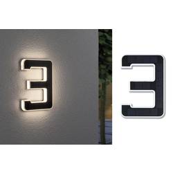 Paulmann 79844 4000870798447 solární osvětlení čísla domu 0.20 W teplá bílá černá