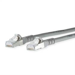 Metz Connect 1308455033-E RJ45 síťové kabely, propojovací kabely CAT 6A S/FTP 5.00 m šedá s ochranou 1 ks