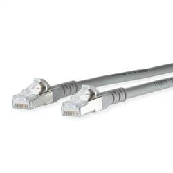 Metz Connect 1308450533-E RJ45 síťové kabely, propojovací kabely CAT 6A S/FTP 0.50 m šedá s ochranou 1 ks