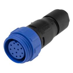 Bulgin PX0411/12S/6065 kulatý konektor DIN, 1 ks