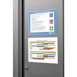 magnetoplan 1120100 magnetická kapsa na dokumenty transparentní, bílá DIN A4