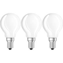 OSRAM HOMELIGHTING 4058075819399 LED Energetická třída (EEK2021) E (A - G) E14 kapkový tvar 4.2 W = 40 W teplá bílá (Ø x v) 45 mm x 84 mm vlákno 3 ks
