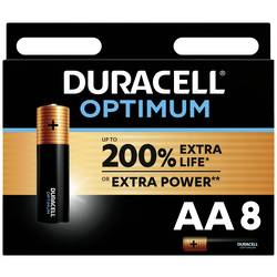 Duracell Optimum tužková baterie AA alkalicko-manganová, 1.5 V, 8 ks