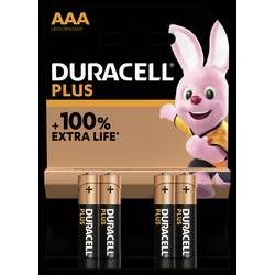 Duracell Plus-AAA K4 mikrotužková baterie AAA alkalicko-manganová 1.5 V 4 ks