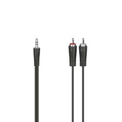Hama 00200721 jack / cinch audio kabel [1x jack zástrčka 3,5 mm - 2x cinch zástrčka] 5 m černá