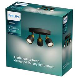 Philips Niall 8720169300156 stropní lampa GU10 105 W černá, zlatá