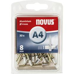 Novus Office 105082306 slepý nýt (Ø x d) 4 mm x 8 mm hliník hliník 30 ks