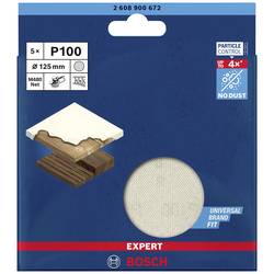 Bosch Accessories EXPERT M480 2608900672 brusná síť pro excentrickou brusku bez otvorů Zrnitost 100 (Ø x d) 125 mm x 125 mm 5 ks