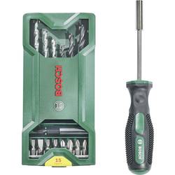Bosch Accessories 2607017654 Mini X-Line 16dílná sada bitů a vrtáků dřevo, kámen, beton, zdivo 4 mm, 5 mm, 6 mm, 8 mm
