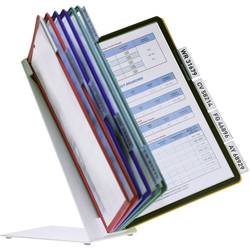 Durable stojan pohledové tabule VARIO TABLE 10 - 5570 červená, žlutá, zelená, modrá, černá DIN A4 Počet dodaných průhledných tabulek 10