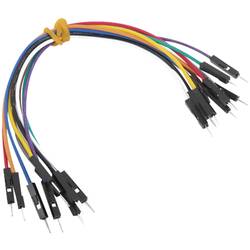MikroElektronika MIKROE-513 Jumper kabely Raspberry Pi®, Banana Pi, Arduino [10x zástrčka drátového můstku - 10x zástrčka drátového můstku] 15.00 cm barevná