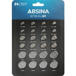 Absina sada knoflíkových baterií 1 ks