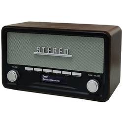 UNIVERSUM DR 350-21 221586 stolní rádio, DAB+, FM, AUX, Bluetooth, funkce alarmu, hnědá