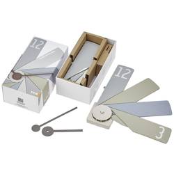 TFA Dostmann 60.3020.30 Quartz nástěnné hodiny 40 cm x 3.7 cm x 40 cm , barevná, tiché hodiny (bez tikání)