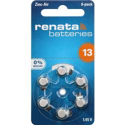 Renata knoflíkový článek ZA 13 1.4 V 6 ks 305 mAh zinko-vzduchová Hearing Aid PR48