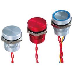 APEM PBAR1AF6000, PBAR1AF6000 piezo tlačítko, 16 mm, 24 V DC/AC, 0.2 A, 1 ks