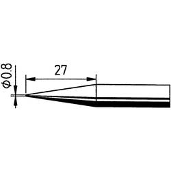 Ersa 842 SD LF pájecí hrot tužkový, prodloužený Velikost hrotů 0.8 mm Obsah 1 ks