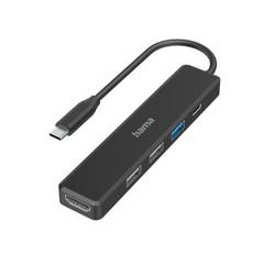 Hama 00200117 USB-C® dokovací stanice Vhodné pro značky (dokovací stanice pro notebook): univerzální vč. funkce nabíjení, napájení USB-C®