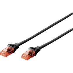 Digitus DK-1617-010/BL RJ45 síťové kabely, propojovací kabely CAT 6 U/UTP 1.00 m černá bez halogenů, nestíněný 1 ks