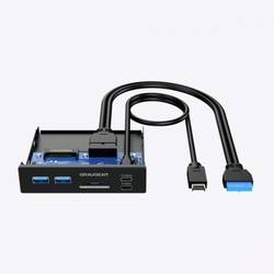 GrauGear G-MP01CR USB Hub 6 portů USB-A, USB-C®, SD, microSD USB 3.0 5 GBit/s černá G-MP01CR
