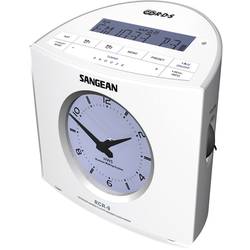 Sangean RCR-9 RCR-9 radiobudík, FM, AM, AUX, bílá